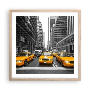 Plakat w ramie jasny dąb - To my ubarwiamy miasto - 50x50 cm