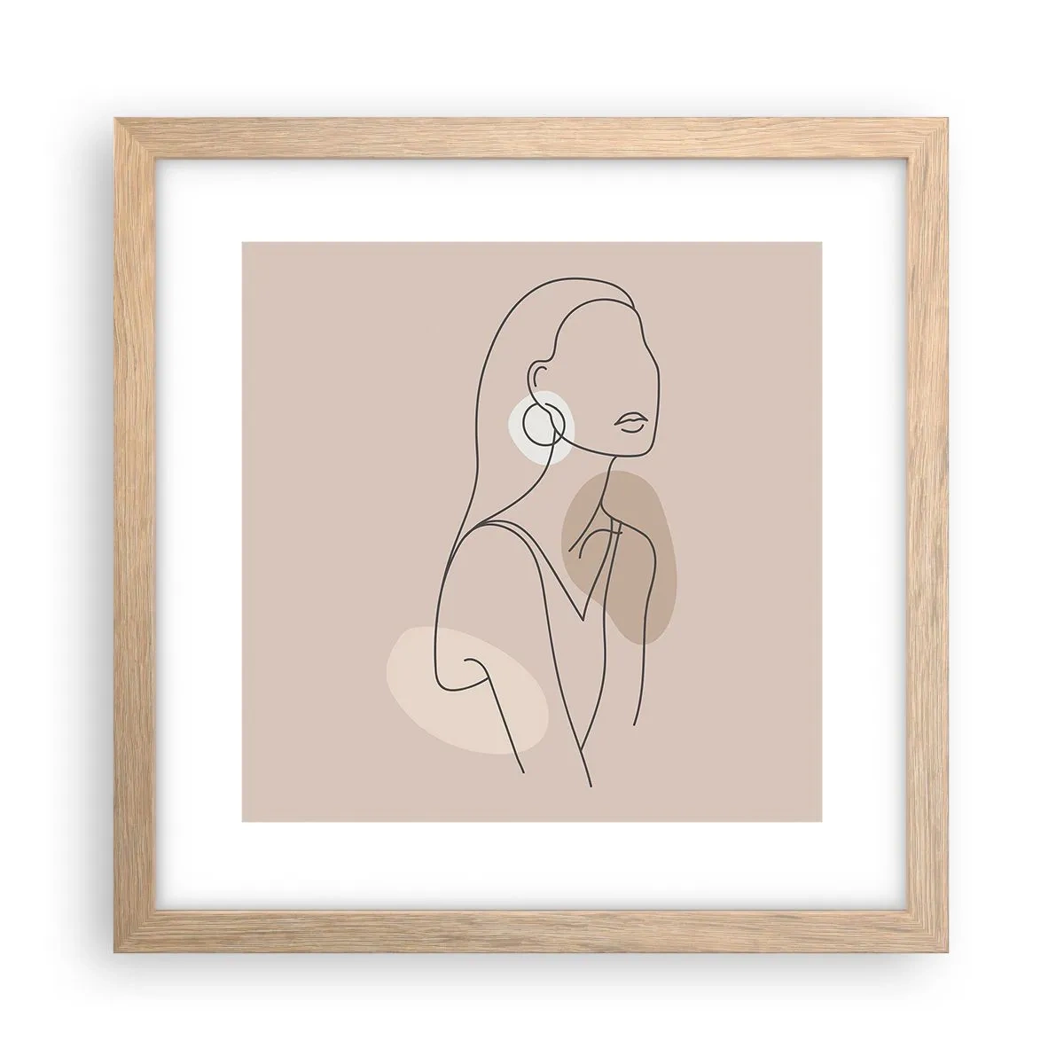 Plakat w ramie jasny dąb - Ikona dziewczęcości - 30x30 cm