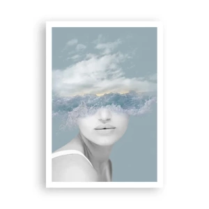 Plakat - Z głową w chmurach - 70x100 cm