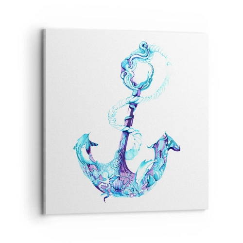 Obraz na płótnie - Powiernica tajemnic morza - 70x70 cm