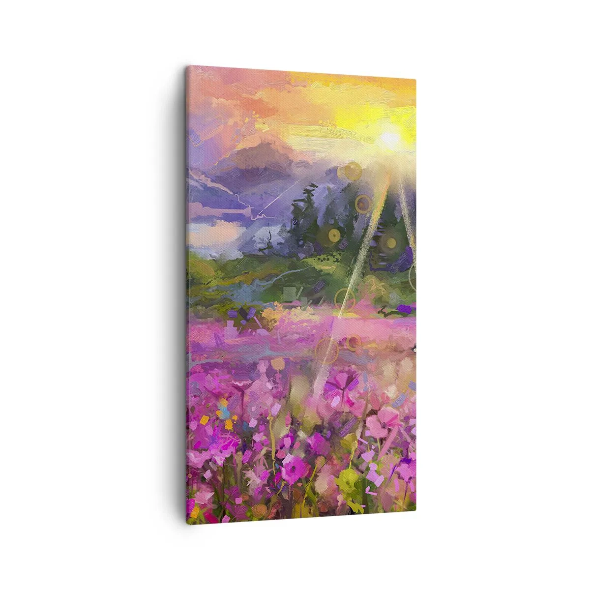 Obraz na płótnie - W dolinie pod opieką słońca - 45x80 cm