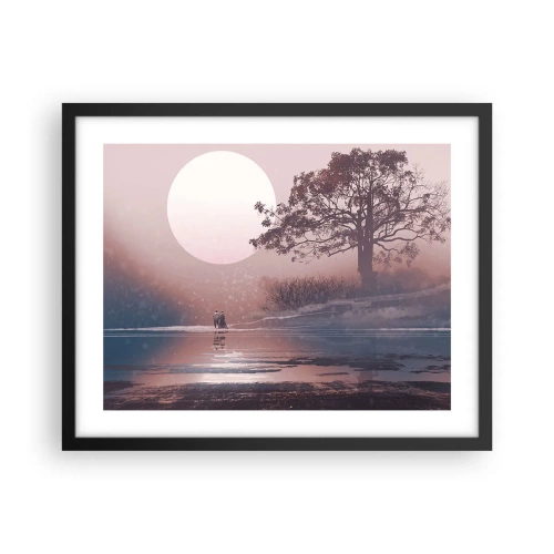 Plakat w czarnej ramie - Nocne dziwy - 50x40 cm