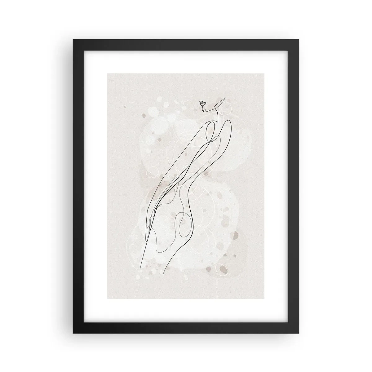 Plakat w czarnej ramie - Pobłądzić spojrzeniem - 30x40 cm