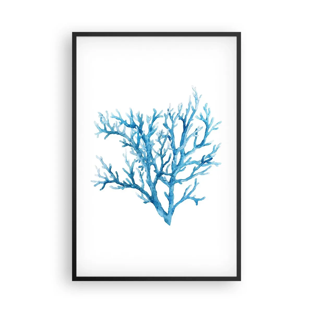 Plakat w czarnej ramie - Morski filigran - 61x91 cm