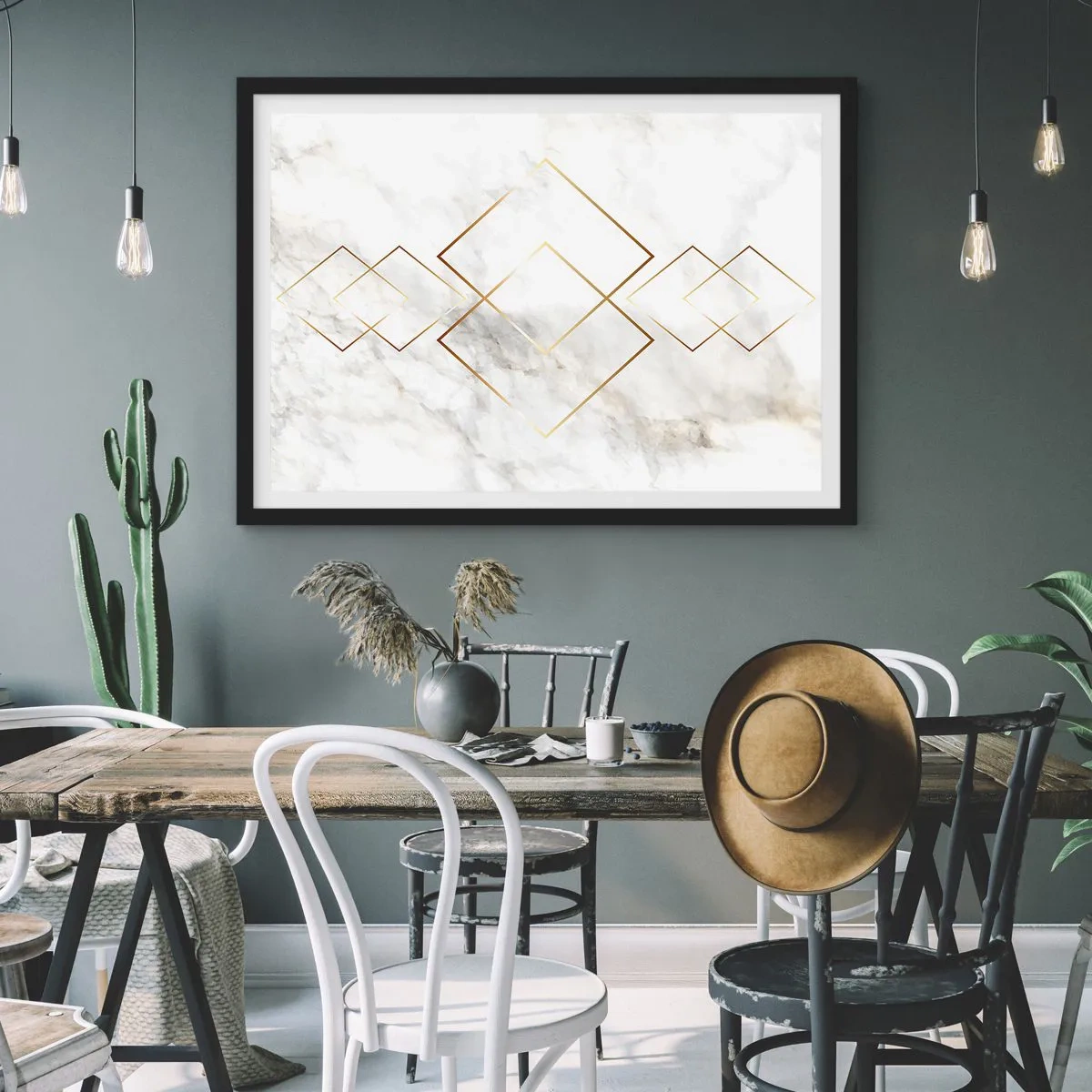 Plakat w czarnej ramie - Widok na nieskończoność - 91x61 cm