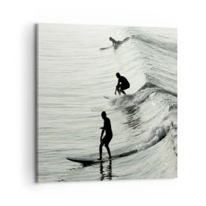 Obraz na płótnie - Na spotkanie fali - 60x60 cm