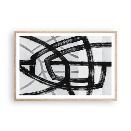 Plakat w ramie jasny dąb - Budowanie głębi - 91x61 cm