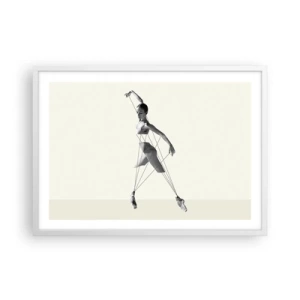 Plakat w białej ramie - W teatrze świata - 70x50 cm