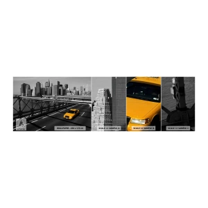 Fototapeta Próbka Samoprzylepna Deluxe Sticker - Kolor wielkiego miasta - Miasto, Nowy Jork, Architektura - 100x30 cm