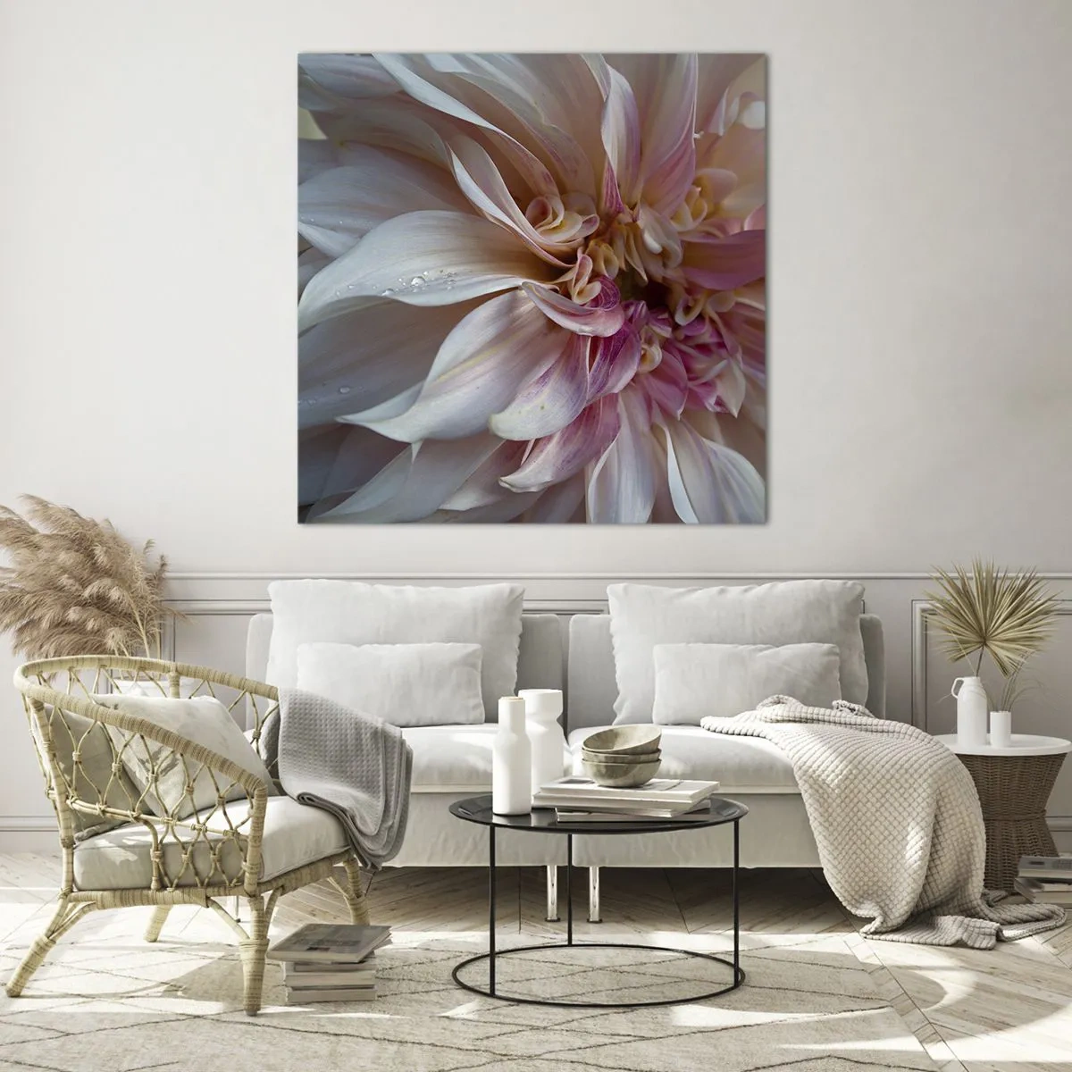 Obraz na szkle - Kwitnąca świeżość - 70x70 cm