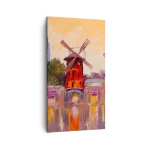 Obraz na płótnie - Paryskie ikony – Moulin Rouge - 45x80 cm