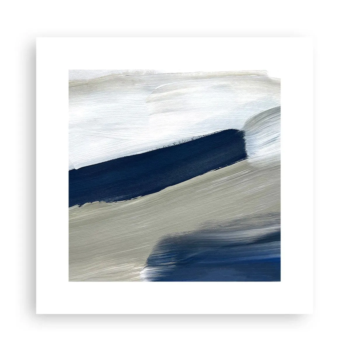 Plakat - Spotkanie z bielą - 30x30 cm