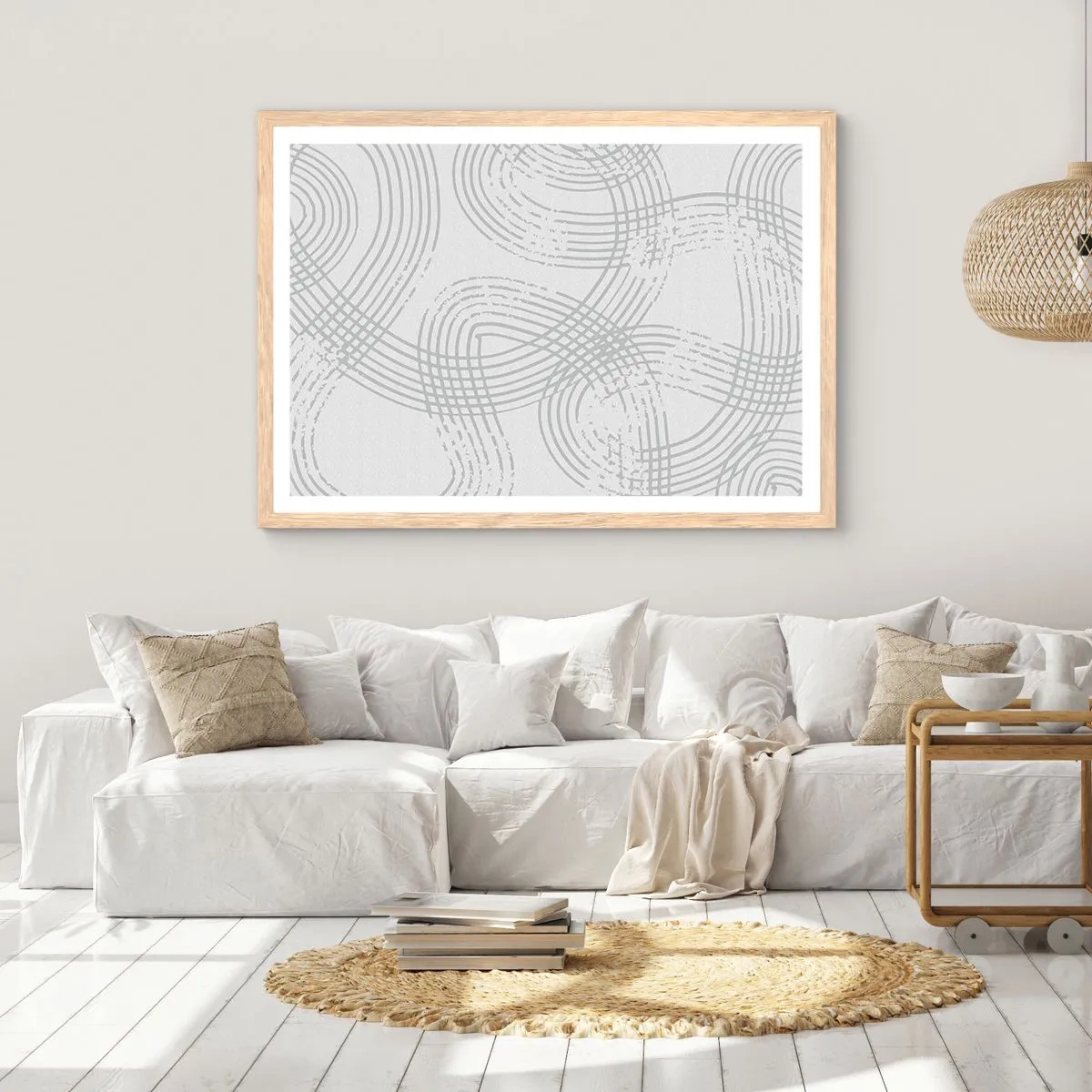 Plakat w ramie jasny dąb - Nie ma prostej drogi - 100x70 cm