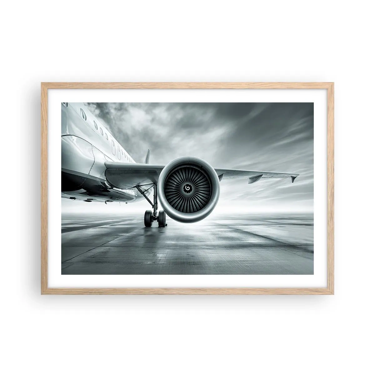 Plakat w ramie jasny dąb - Jest moc! - 70x50 cm