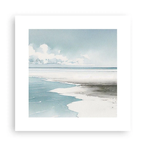 Plakat - Łagodny przypływ - 30x30 cm
