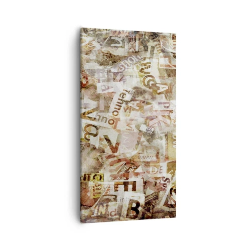 Obraz na płótnie - Zjednoliterzam paplomanię - 55x100 cm