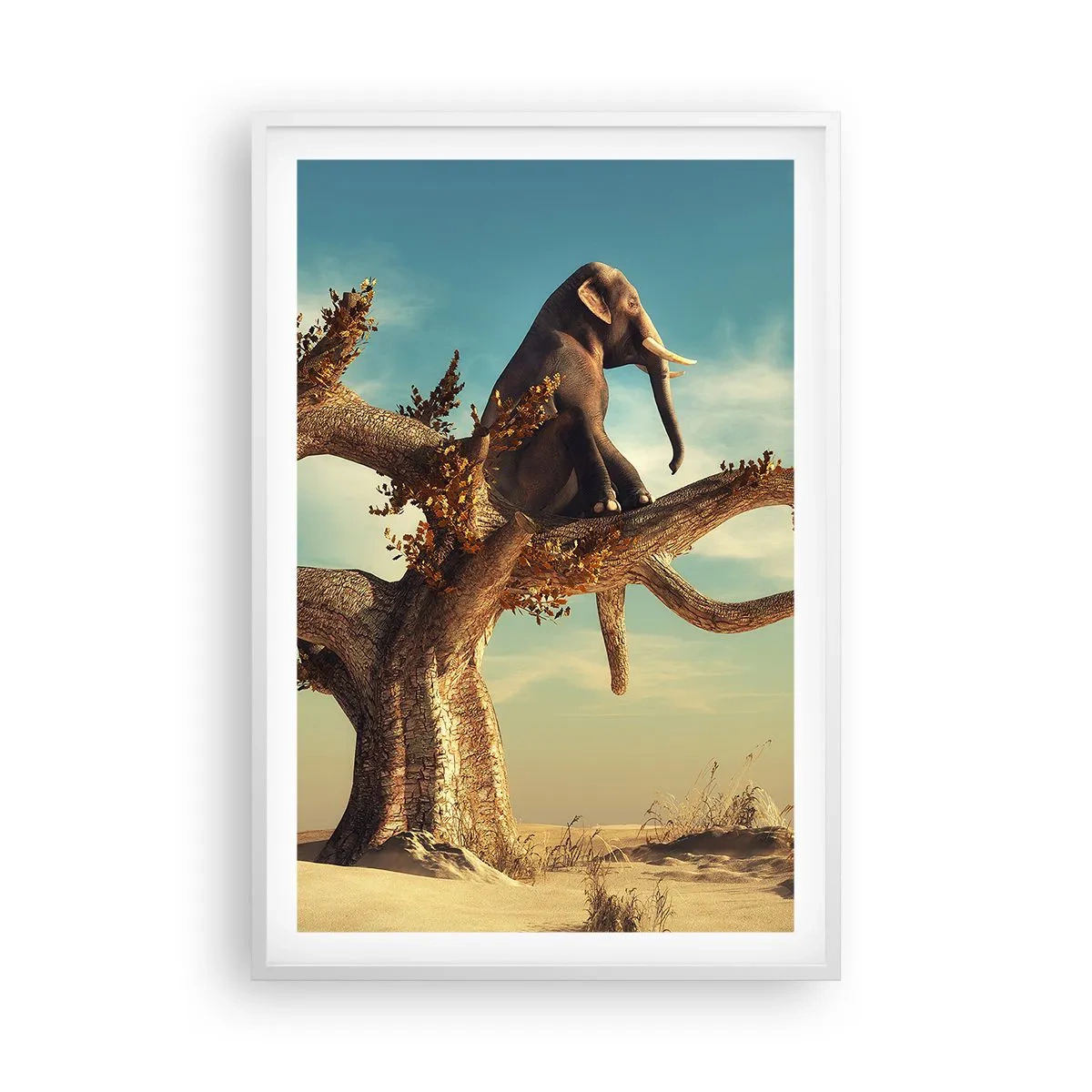 Plakat w białej ramie - Nowy punkt widzenia - 61x91 cm