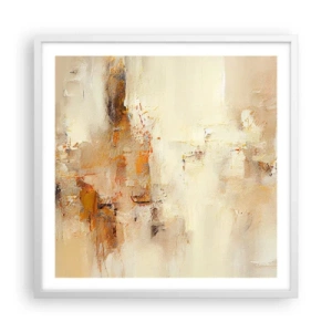 Plakat w białej ramie - Dusza bursztynu - 60x60 cm