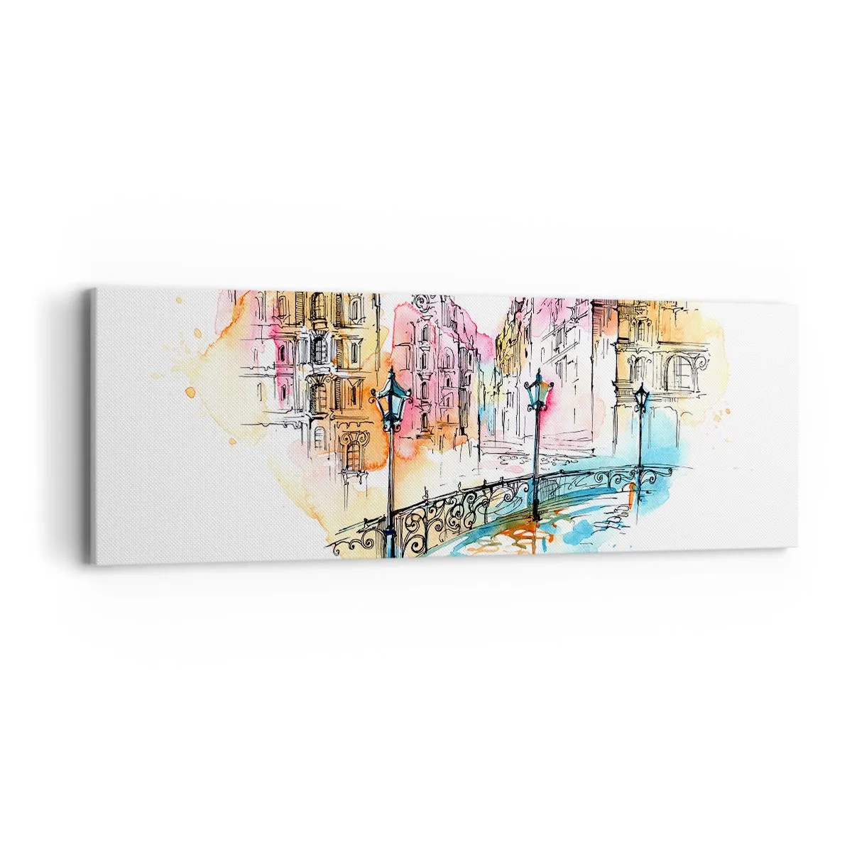 Obraz na płótnie - Serce miasta - 90x30 cm