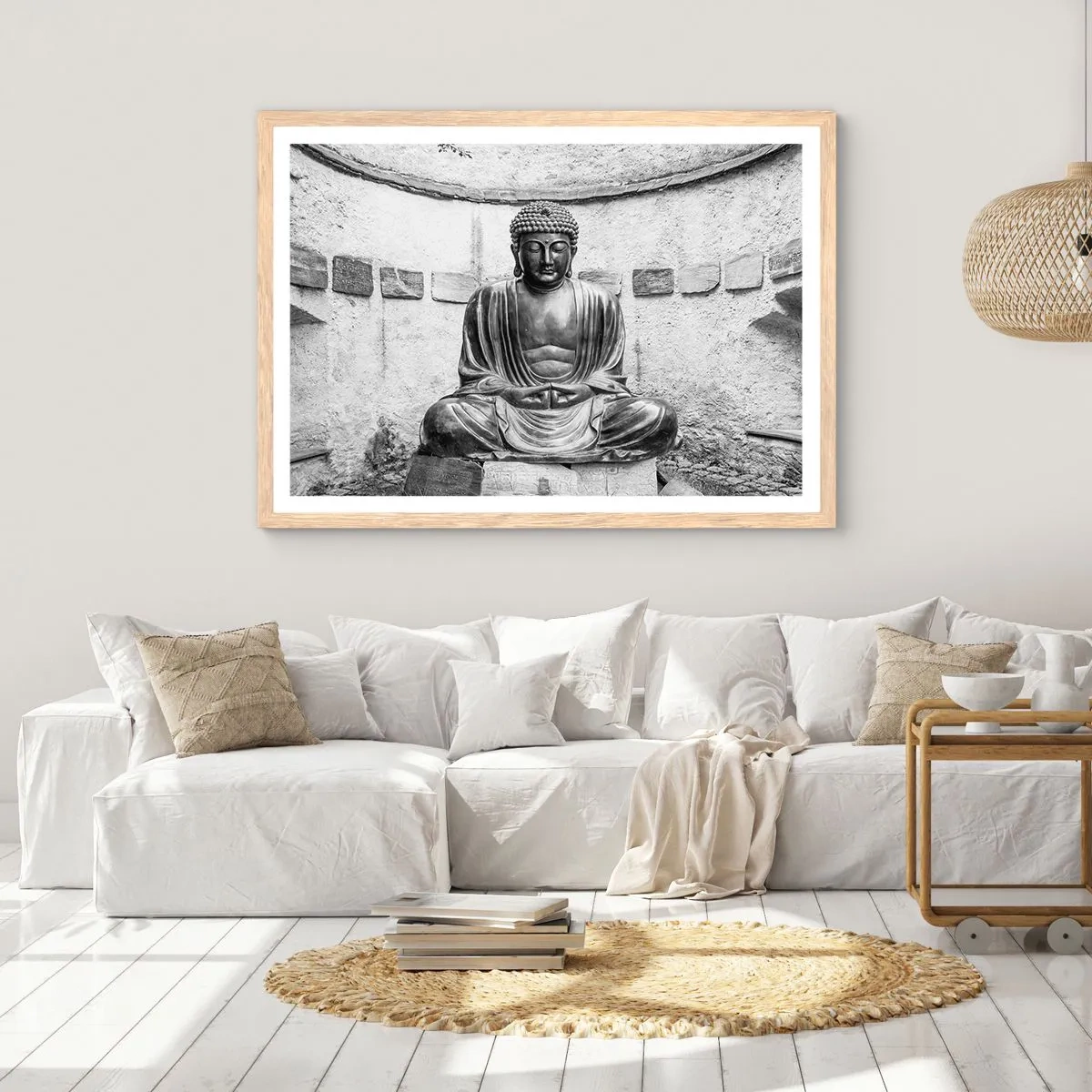 Plakat w ramie jasny dąb - U źródeł spokoju - 100x70 cm