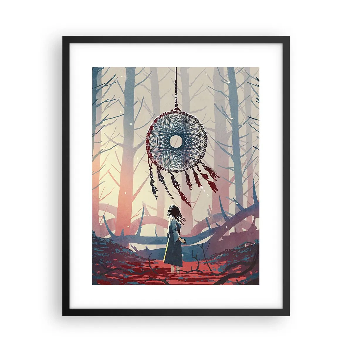 Plakat w czarnej ramie - Tajemny rytuał szczęścia - 40x50 cm