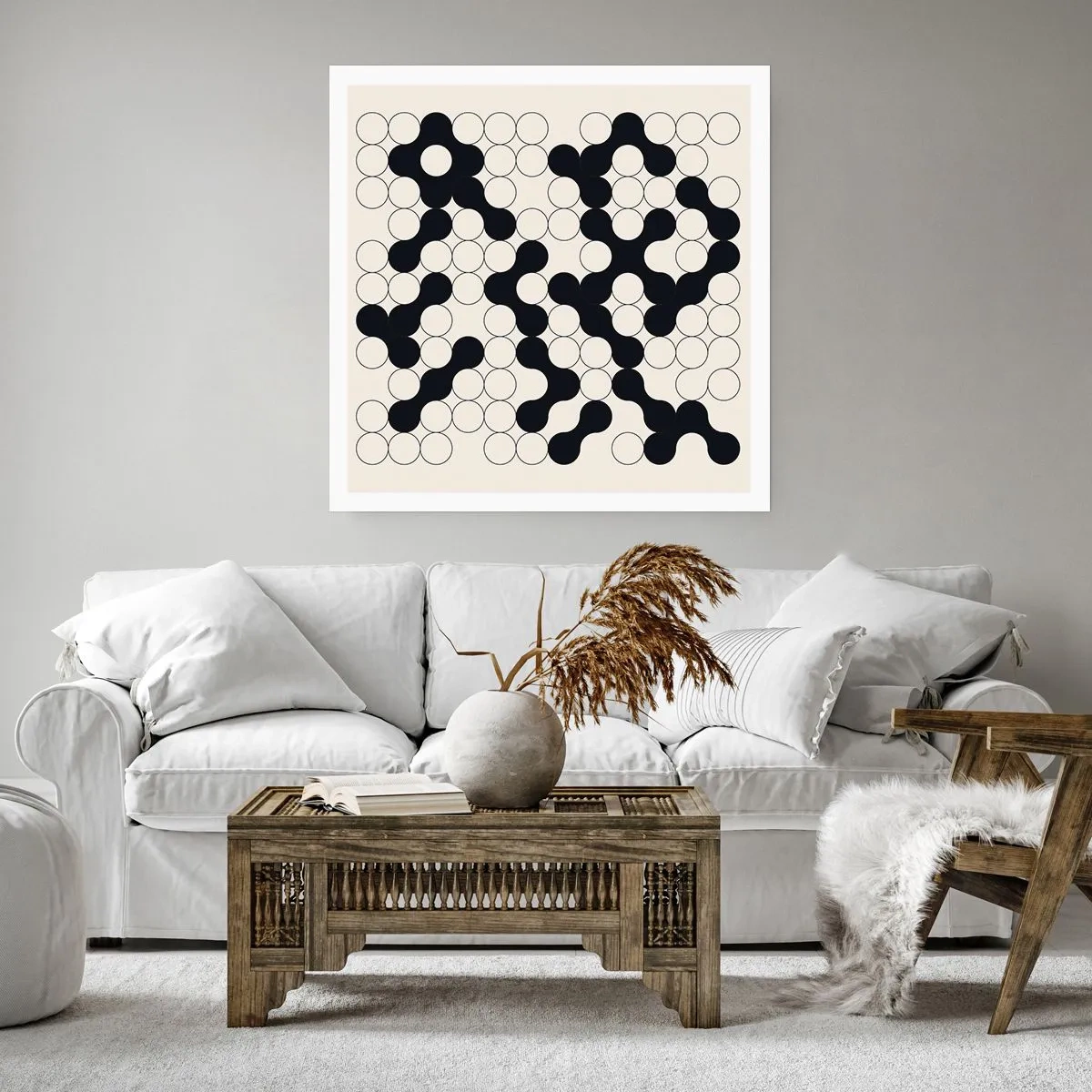 Plakat - Chińska gra – wariacja - 40x40 cm