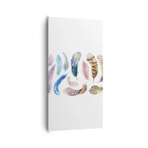 Obraz na płótnie - Lekkie, pstrokate i wielobarwne - 65x120 cm