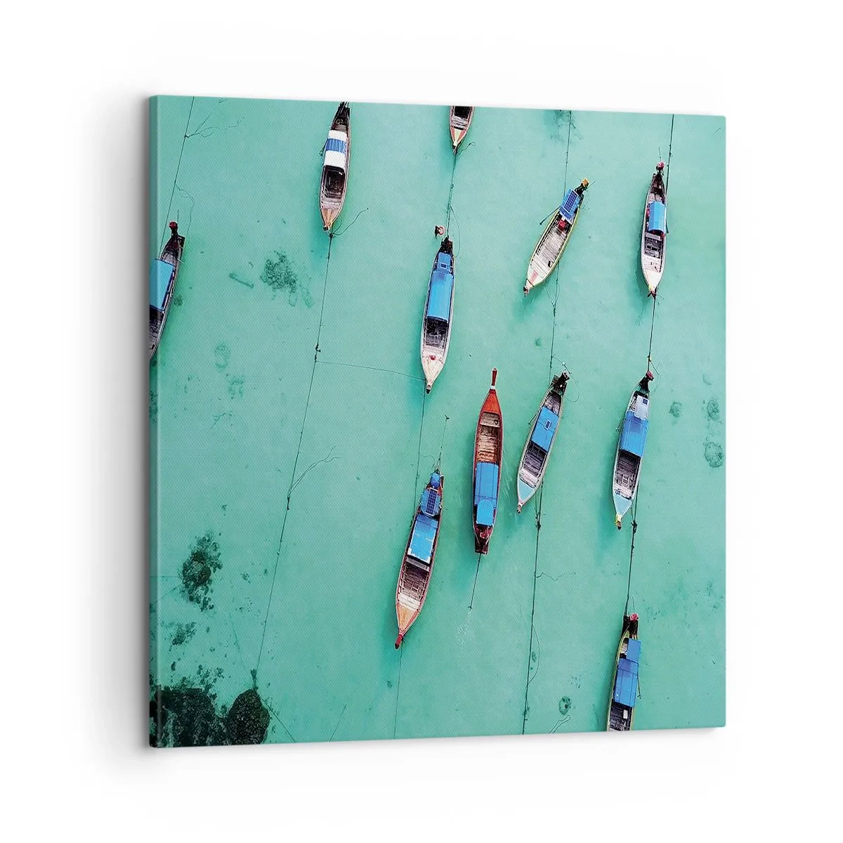 Obraz na płótnie - W radosnym oczekiwaniu - 60x60 cm