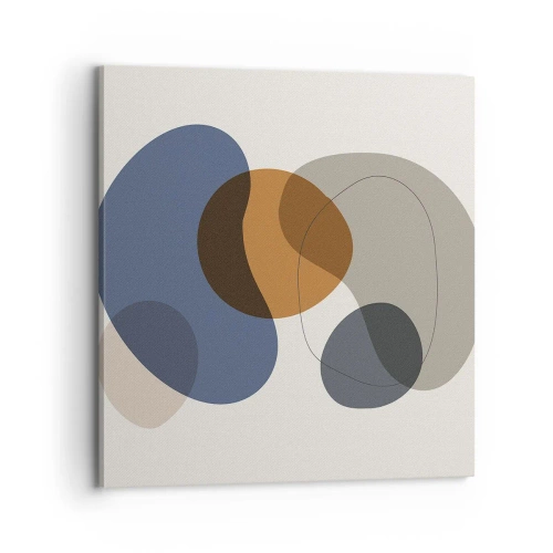 Obraz na płótnie - Krople barw - 70x70 cm