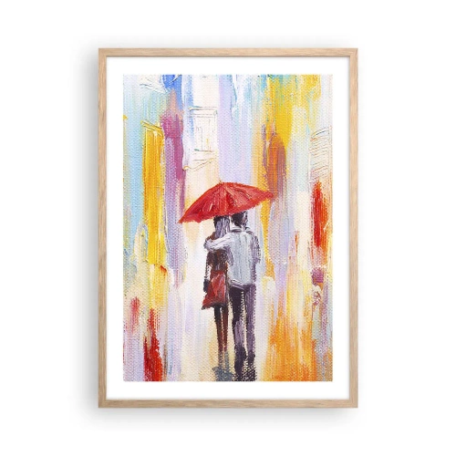 Plakat w ramie jasny dąb - Niech pada dalej - 50x70 cm