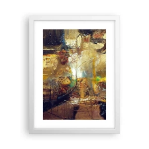 Plakat w białej ramie - Zimno, cieplej, gorąco - 30x40 cm