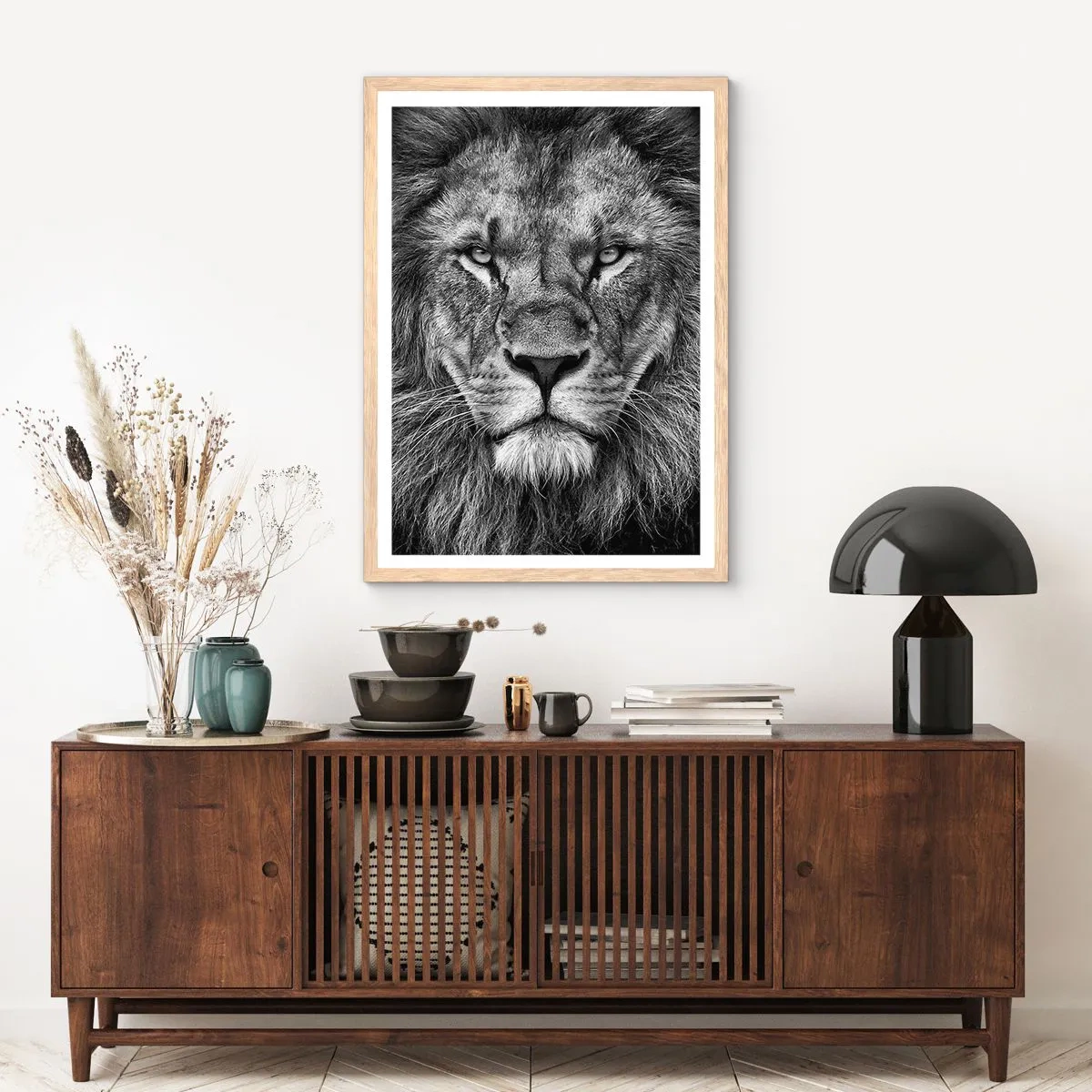 Plakat w ramie jasny dąb - W stroju koronacyjnym - 40x50 cm