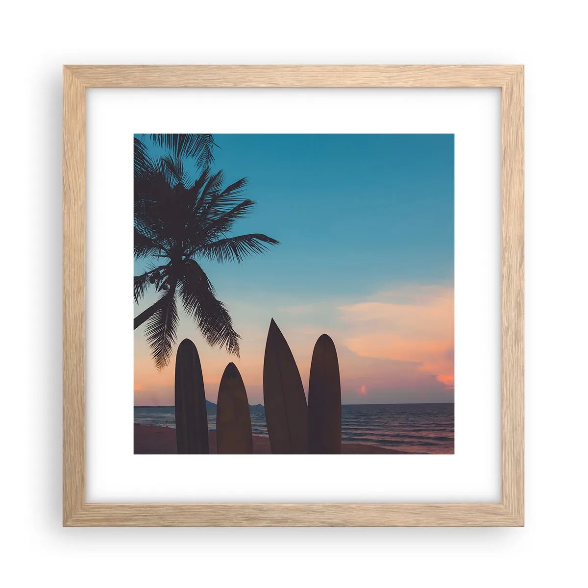 Plakat w ramie jasny dąb - Jutro też będzie zabawa - 30x30 cm