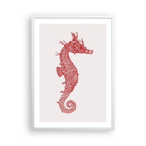 Plakat w białej ramie - Misterne stworzenie - 50x70 cm