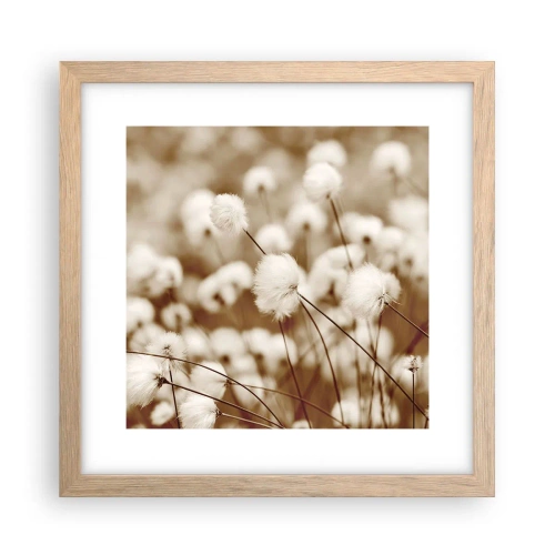 Plakat w ramie jasny dąb - Puszysty łan - 30x30 cm