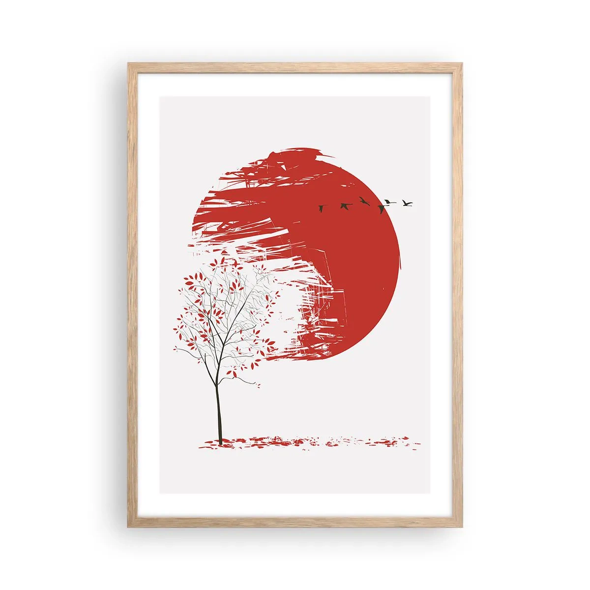 Plakat w ramie jasny dąb - Znasz li ten kraj? - 50x70 cm