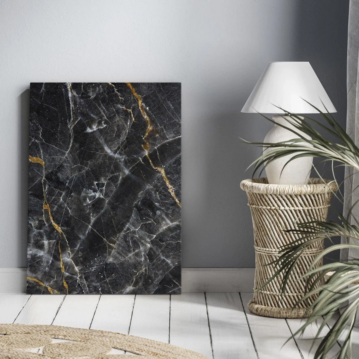 Obraz na płótnie - Wewnętrzne życie kamienia - 55x100 cm