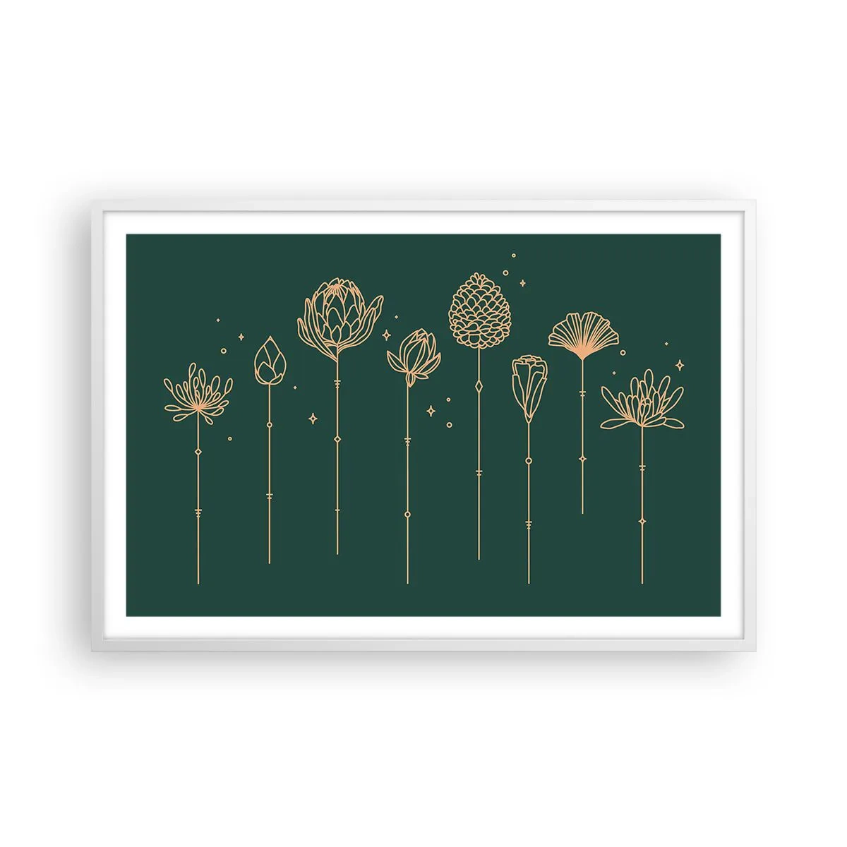 Plakat w białej ramie - Rodzina ZIÓŁkowskich - 91x61 cm