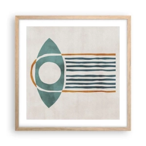 Plakat w ramie jasny dąb - Znaki i rytuały - 50x50 cm