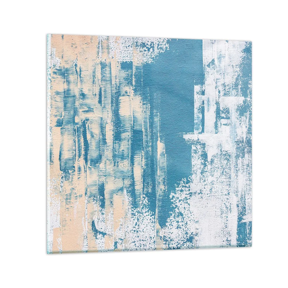 Obraz na szkle - Przez lodowy sopel - 60x60 cm