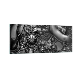 Obraz na szkle - Poezja mechaniki - 100x40 cm