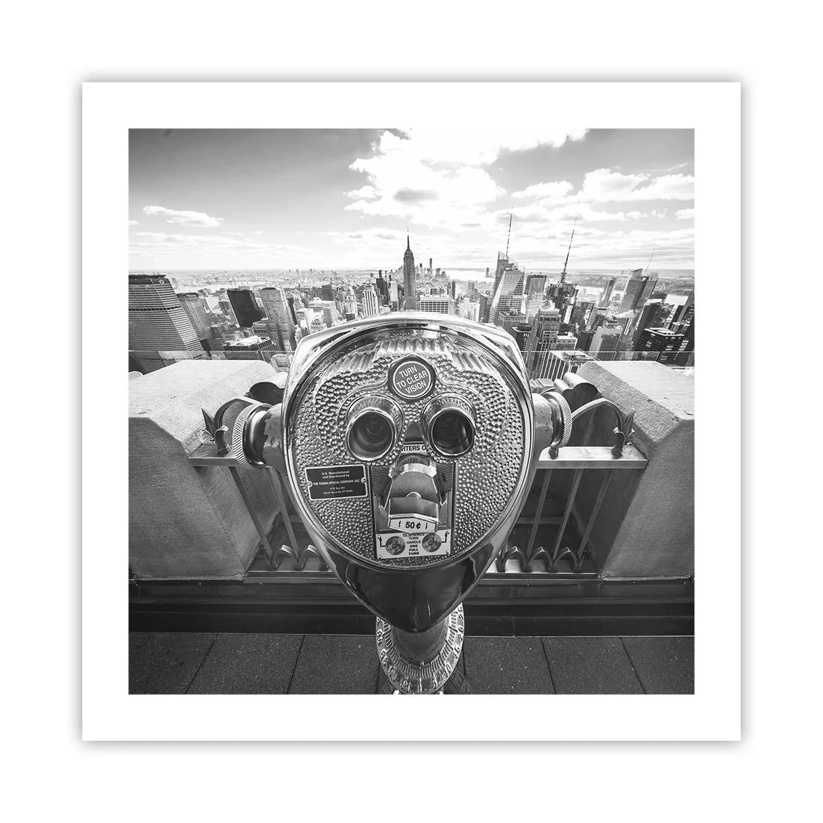 Plakat - Miasto nad miastami - 50x50 cm