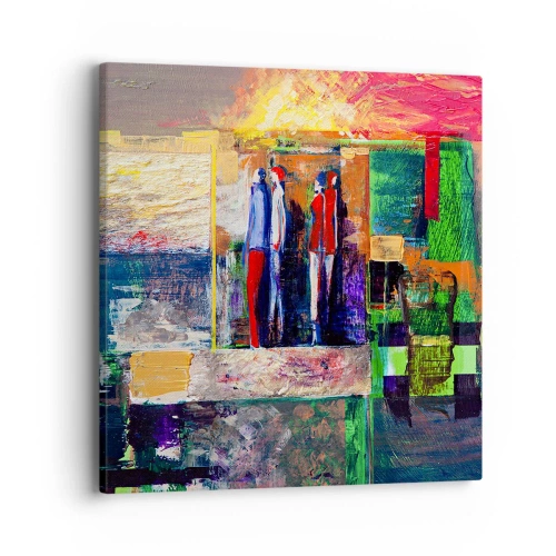 Obraz na płótnie - Relacje i emocje - 40x40 cm