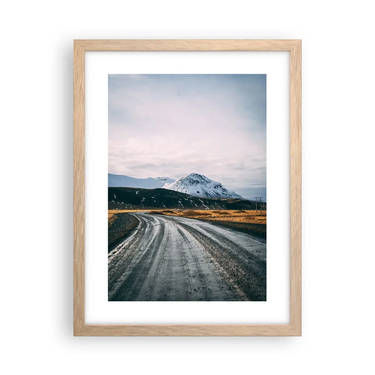 Plakat w ramie jasny dąb - W islandzkim klimacie - 30x40 cm