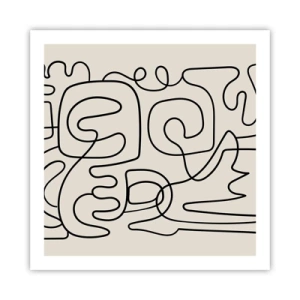 Plakat - Po śladzie - 60x60 cm