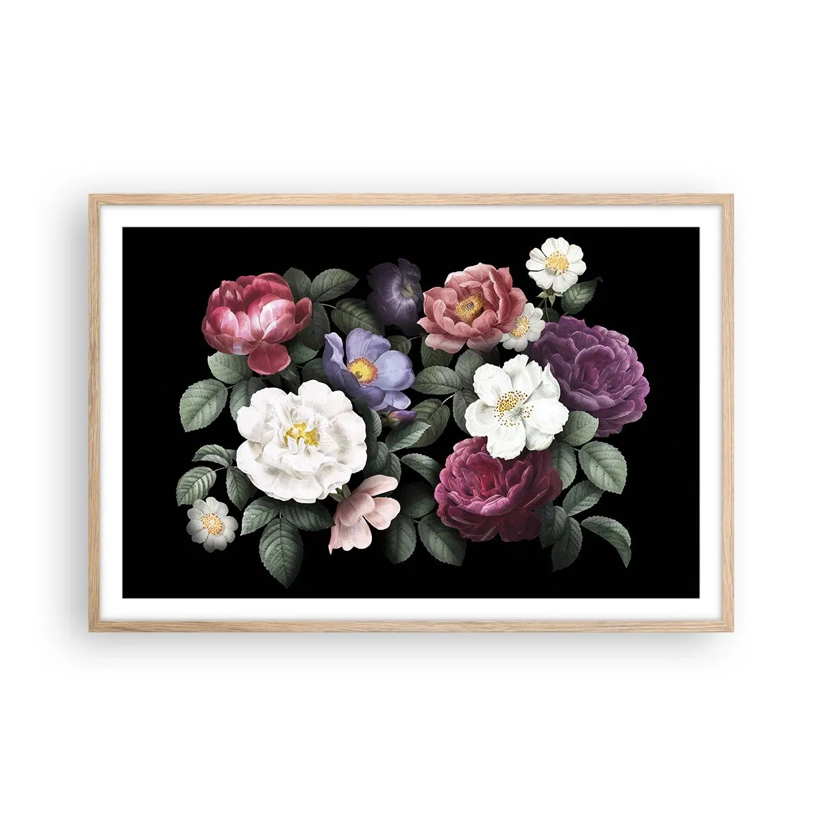 Plakat w ramie jasny dąb - Z angielskiego ogrodu - 91x61 cm