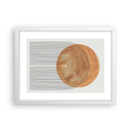 Plakat w białej ramie - Kompozycja słoneczna - 40x30 cm