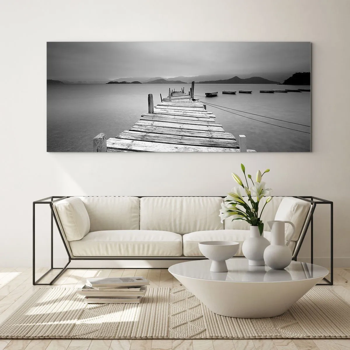Obraz na szkle - Za górami, za morzami - 100x40 cm