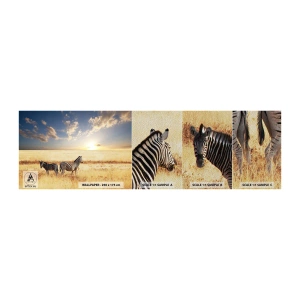 Fototapeta Próbka Premium Sand - Idź stąd, nie mąć spokoju - Zwierzęta, Zebra, Safari - 100x30 cm