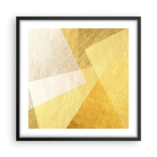 Plakat w czarnej ramie - Pogoda geometrii - 50x50 cm
